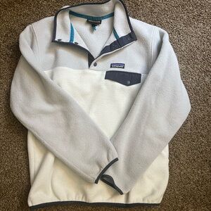 Patagonia Synchilla Fleece in Gray and Cream